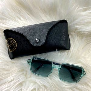 Ray-Ban 1973 Square Blue Turquoise Sunglasses